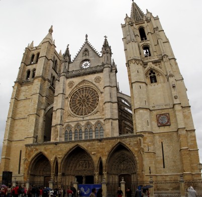 Portada de la catedral de León.